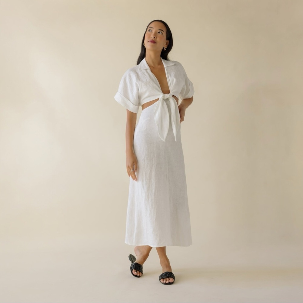 Just Bee Queen Chiara Dress in Ecru
